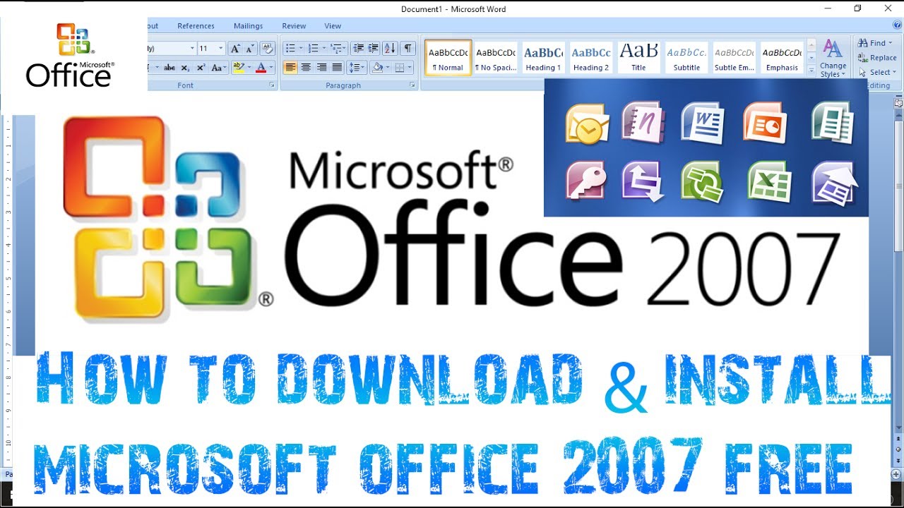 Free Install Ms Word 2007